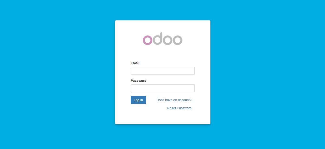 Website Portal Login Page | The Odoo Store