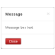 Client side message boxes