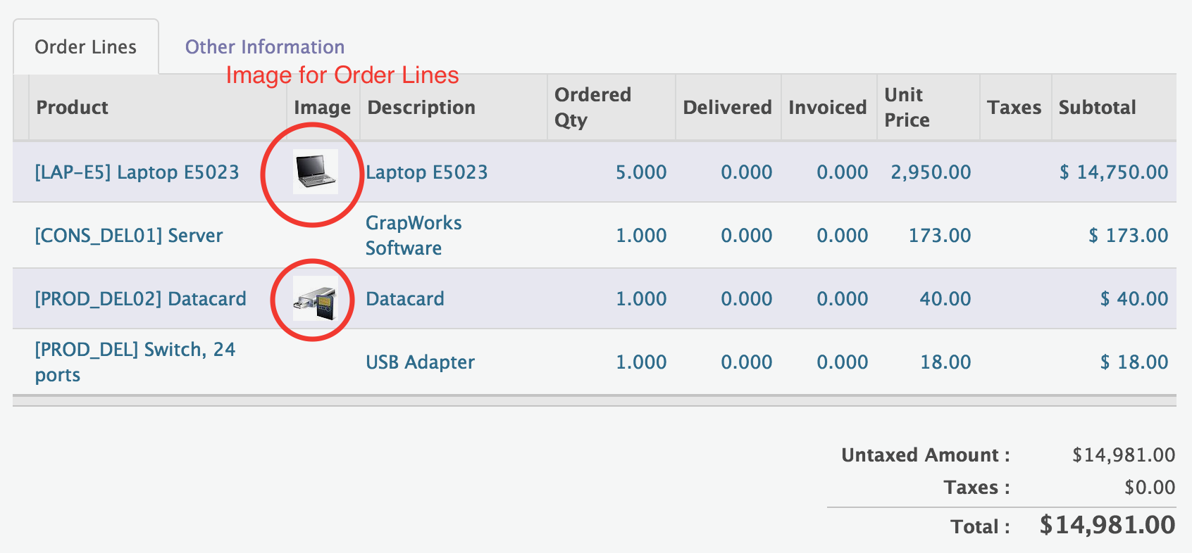 Purchase Order Line Product Image