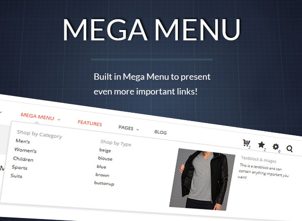 Website Mega Menu