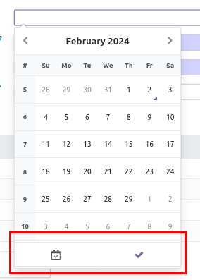 Web Widget DatePicker Full Options