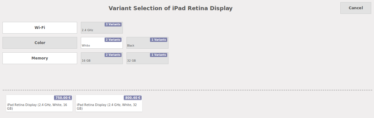 POS - Product Template